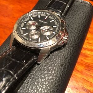 Bulova Leather strap Watch
